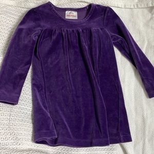 Hanna Andersson Purple Girls Velvet Tunic